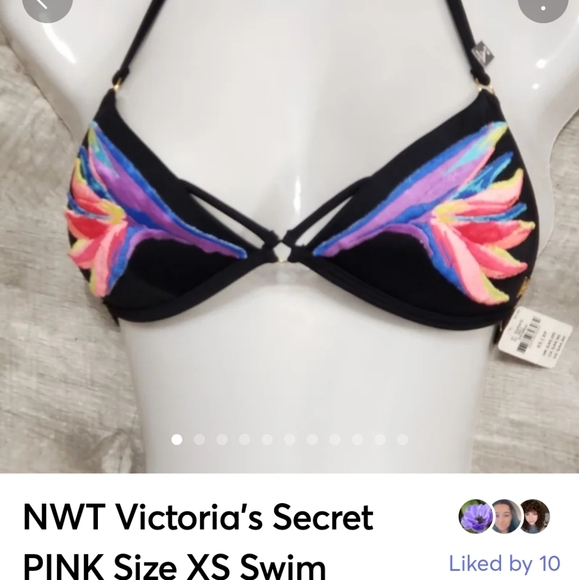 🆕️ NWT Victoria's Secret PINK Size XS Swim Top 🏊 - Picture 2 of 11